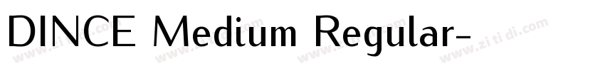DINCE Medium Regular字体转换